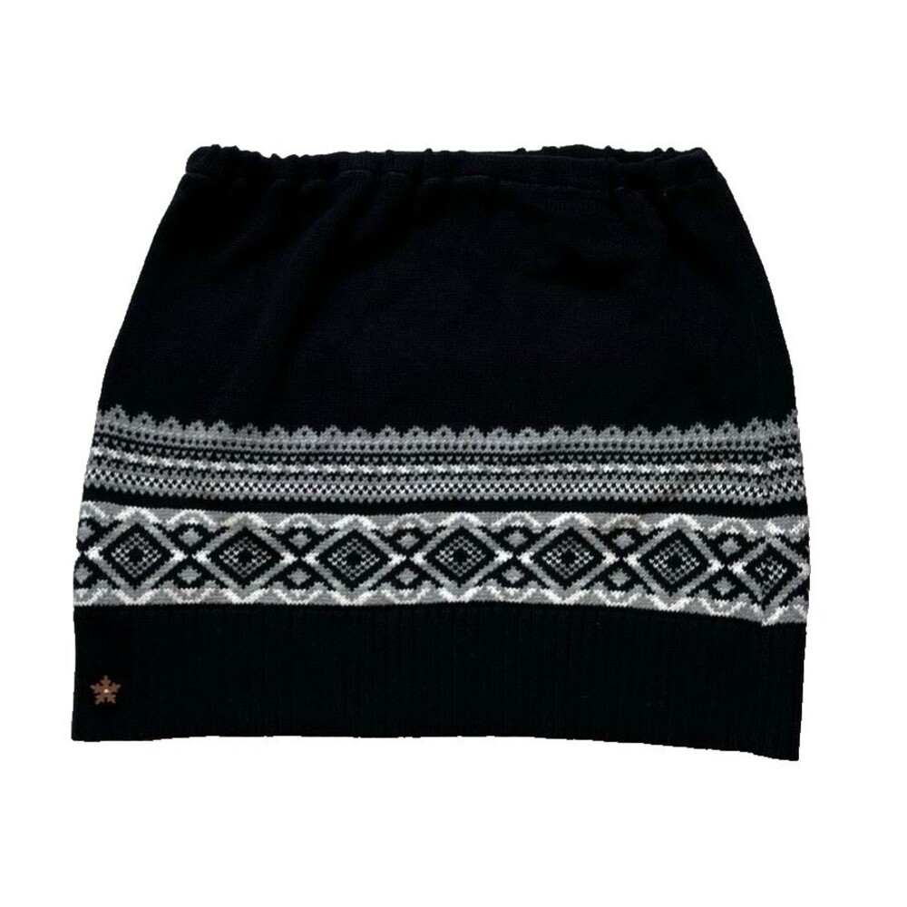 Rare Slope Side Upcycled Sweater Mini Skirt Handmade Eco Friendly Fair Isle Ski